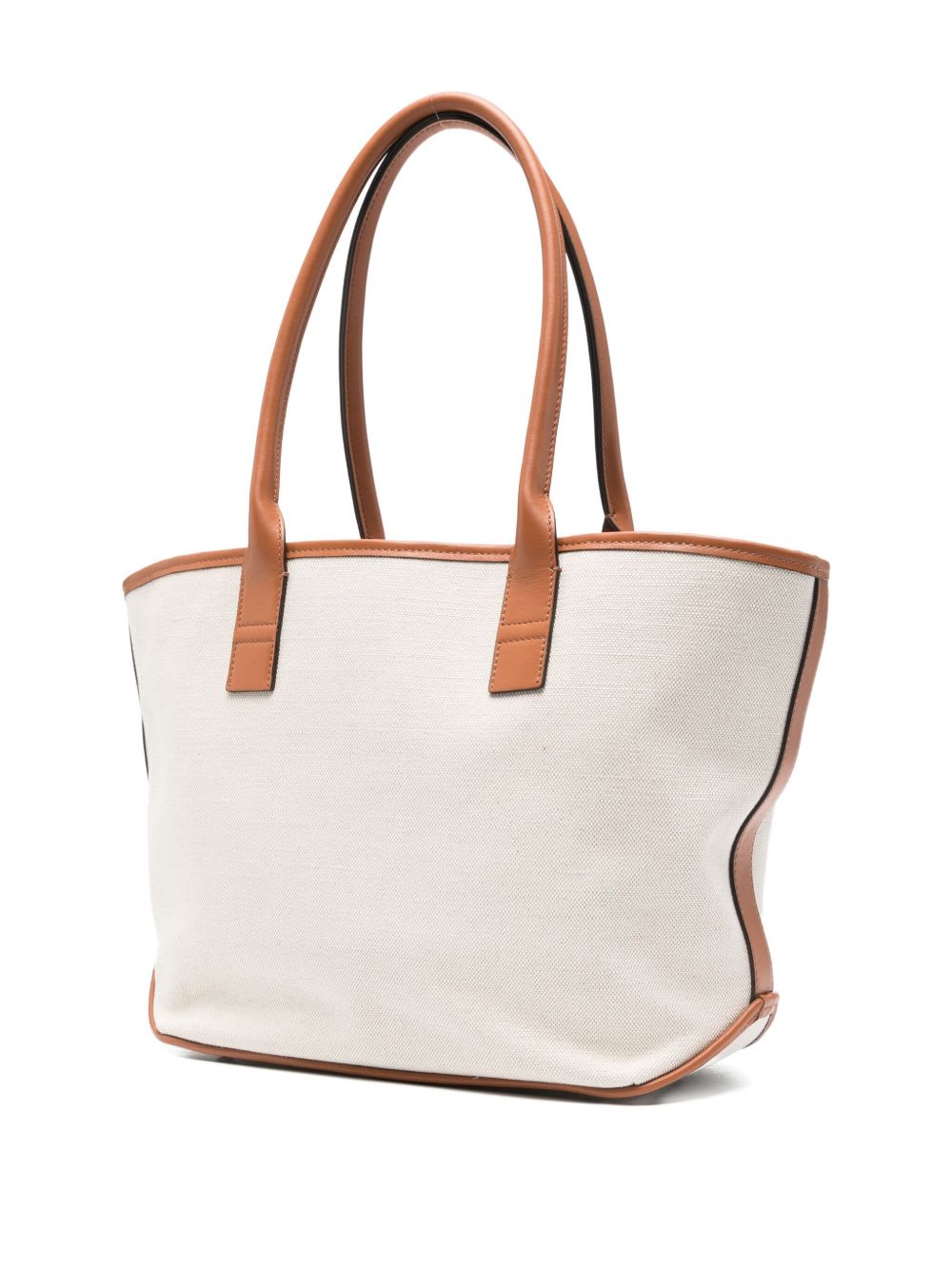 Hogan Small Script Embossed-logo Tote Bag In White