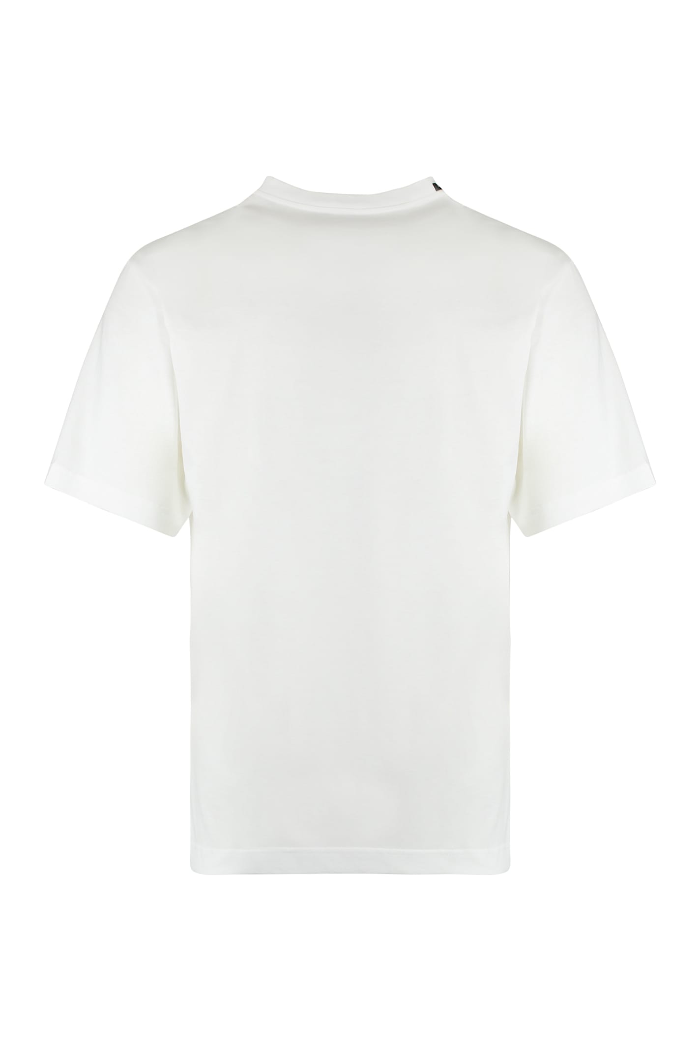 Dolce & Gabbana White Postcard Print Cotton T-shirt In White