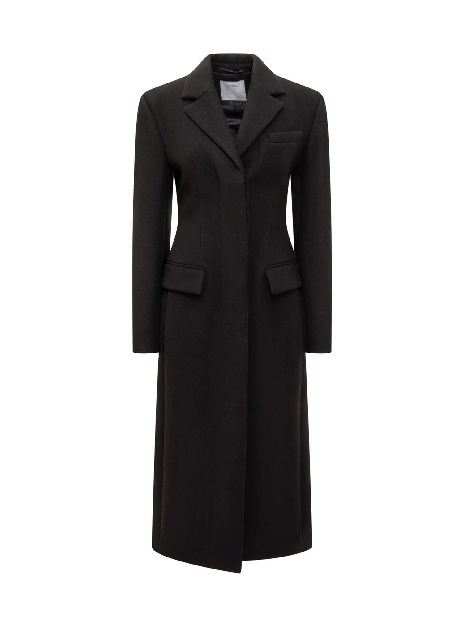 Shop Sportmax Arabia Coat In Nero