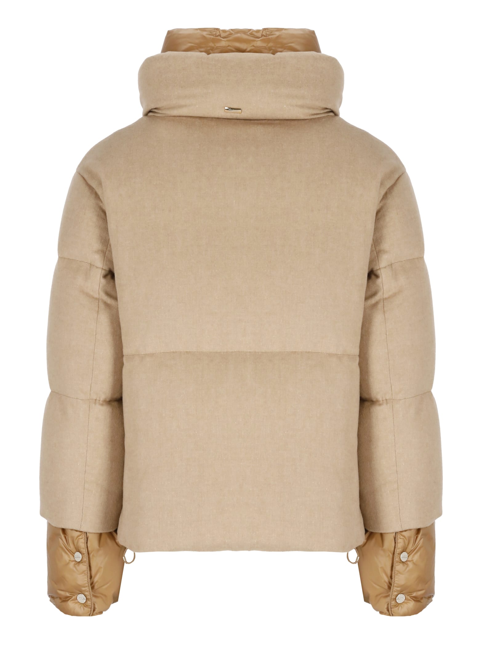 Herno Quilted Down Jacket In Brown