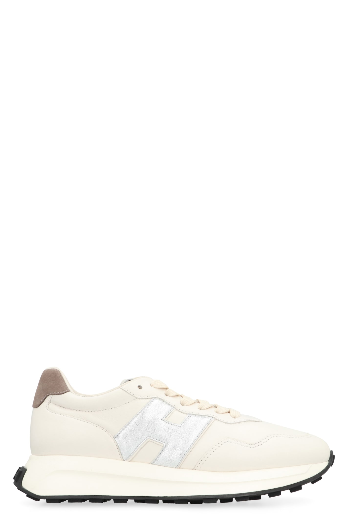 Shop Hogan H641 Low-top Sneakers In Ivory