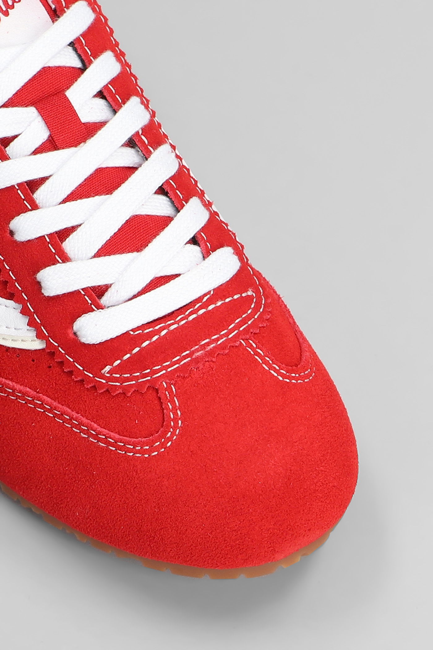 Vans Super Lowpro Sneakers In Red Suede In Red