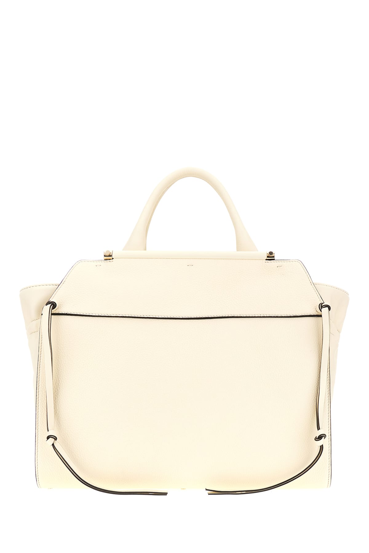 Chloé Ivory Leather Medium Steph Handbag In 101