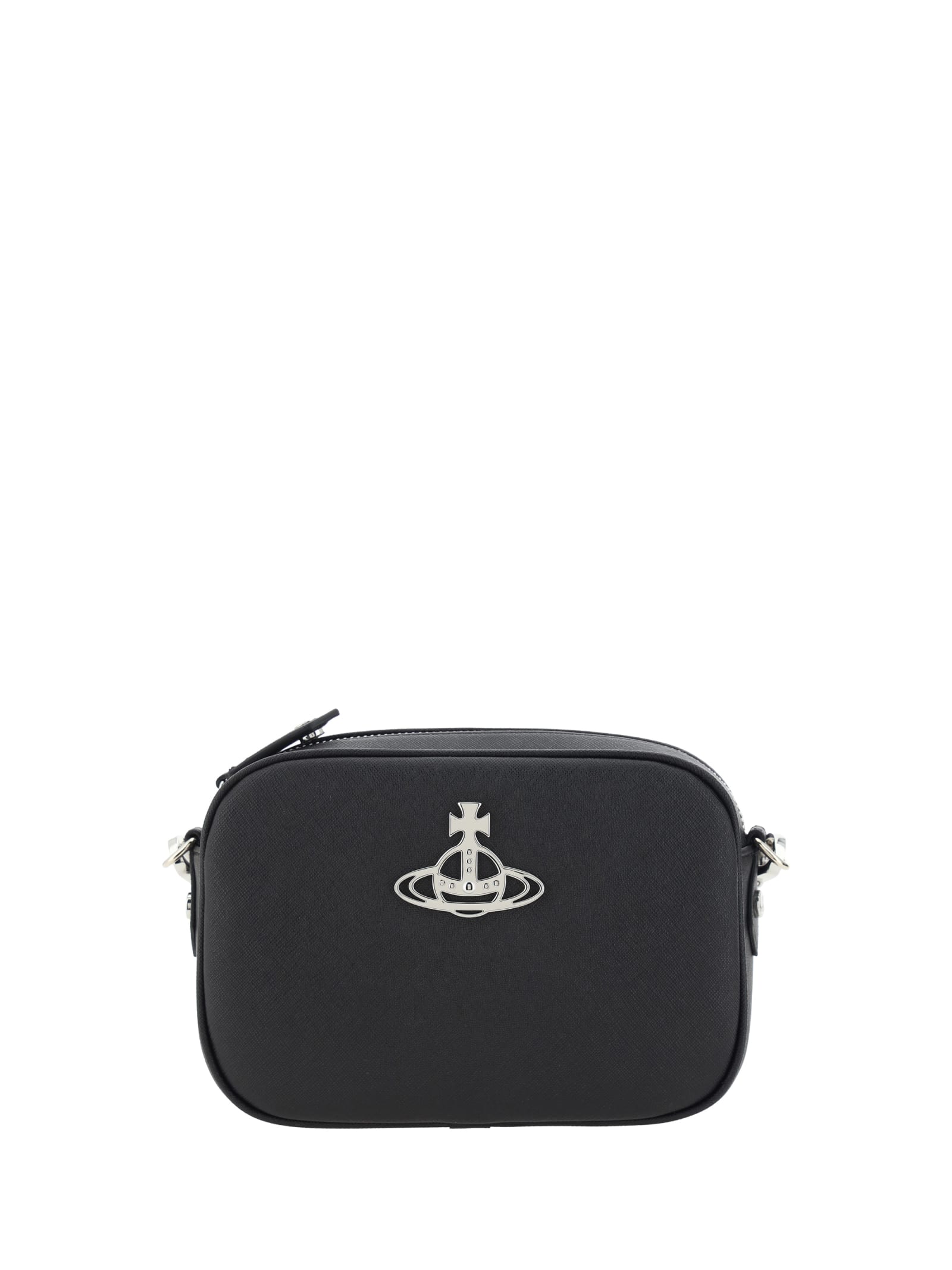 Shop Vivienne Westwood Anna Camera Shoulder Bag In Black