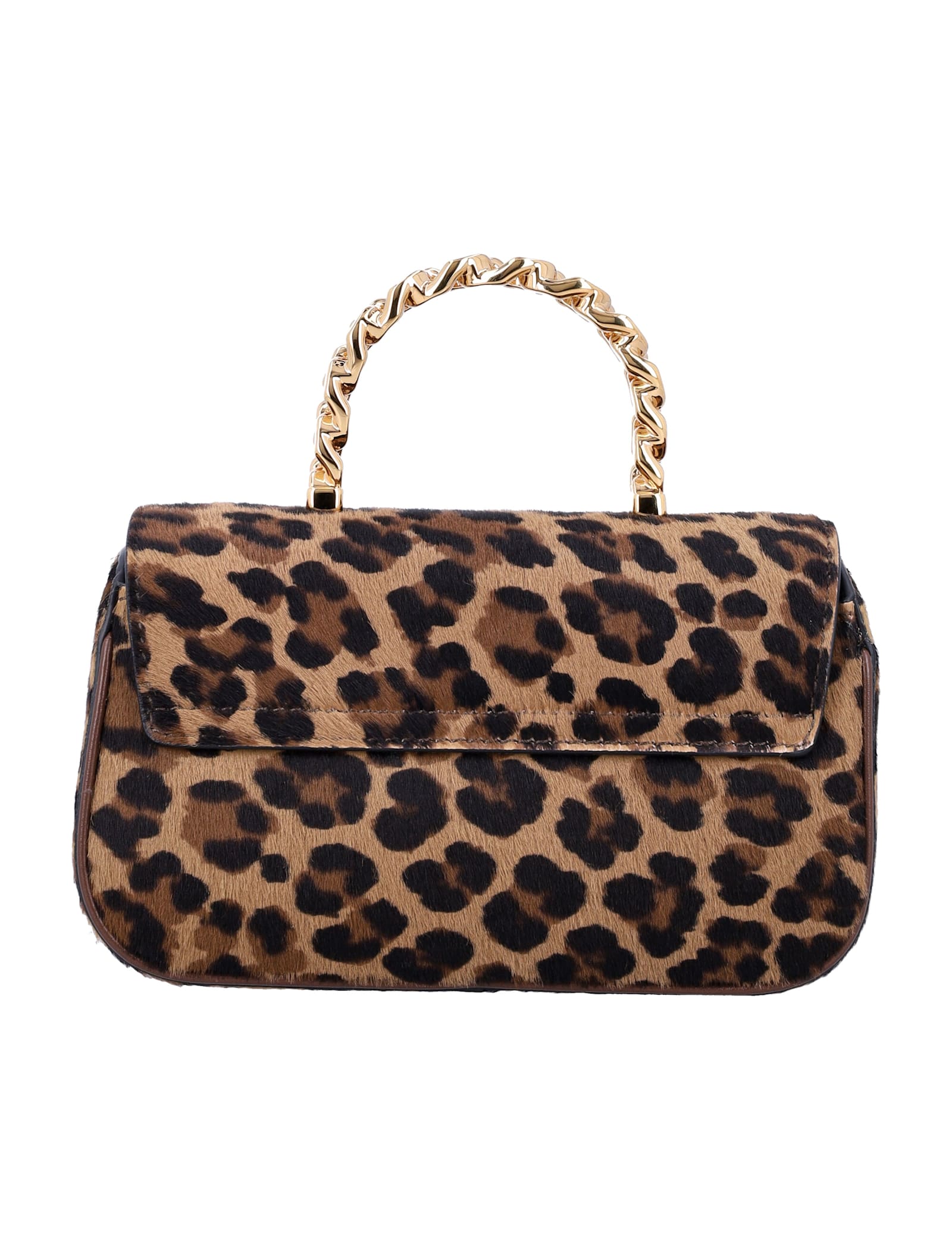 Shop Versace Leo Mini Top Handle Bag In Leopard