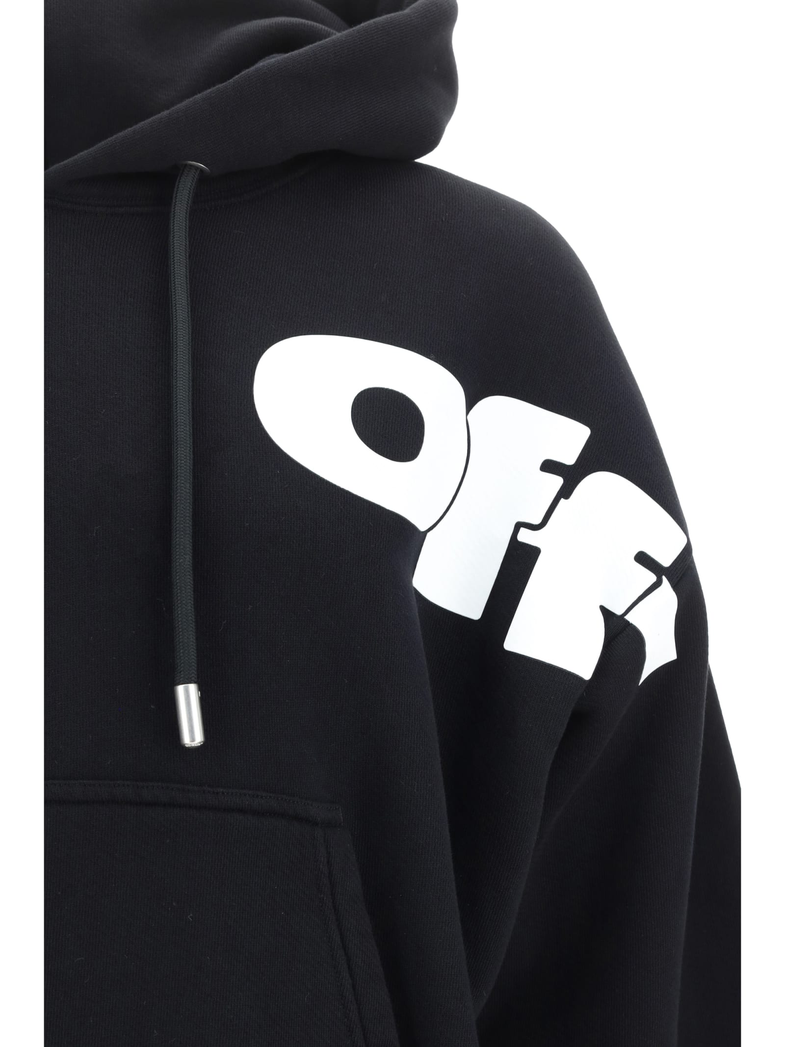 Shop Off-white Hoodie In Black White