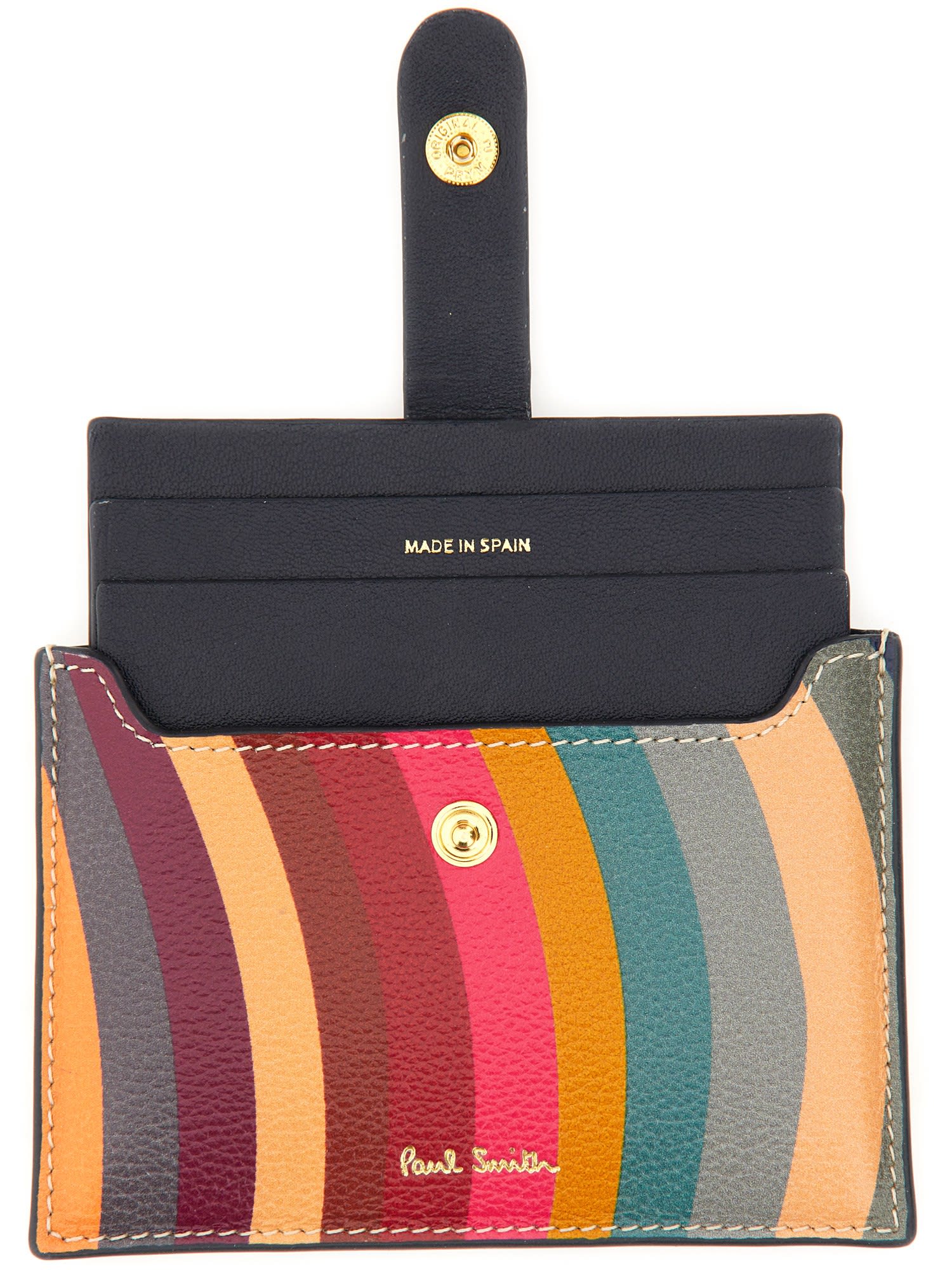 Shop Paul Smith Swirl Card Holder In Multicolor