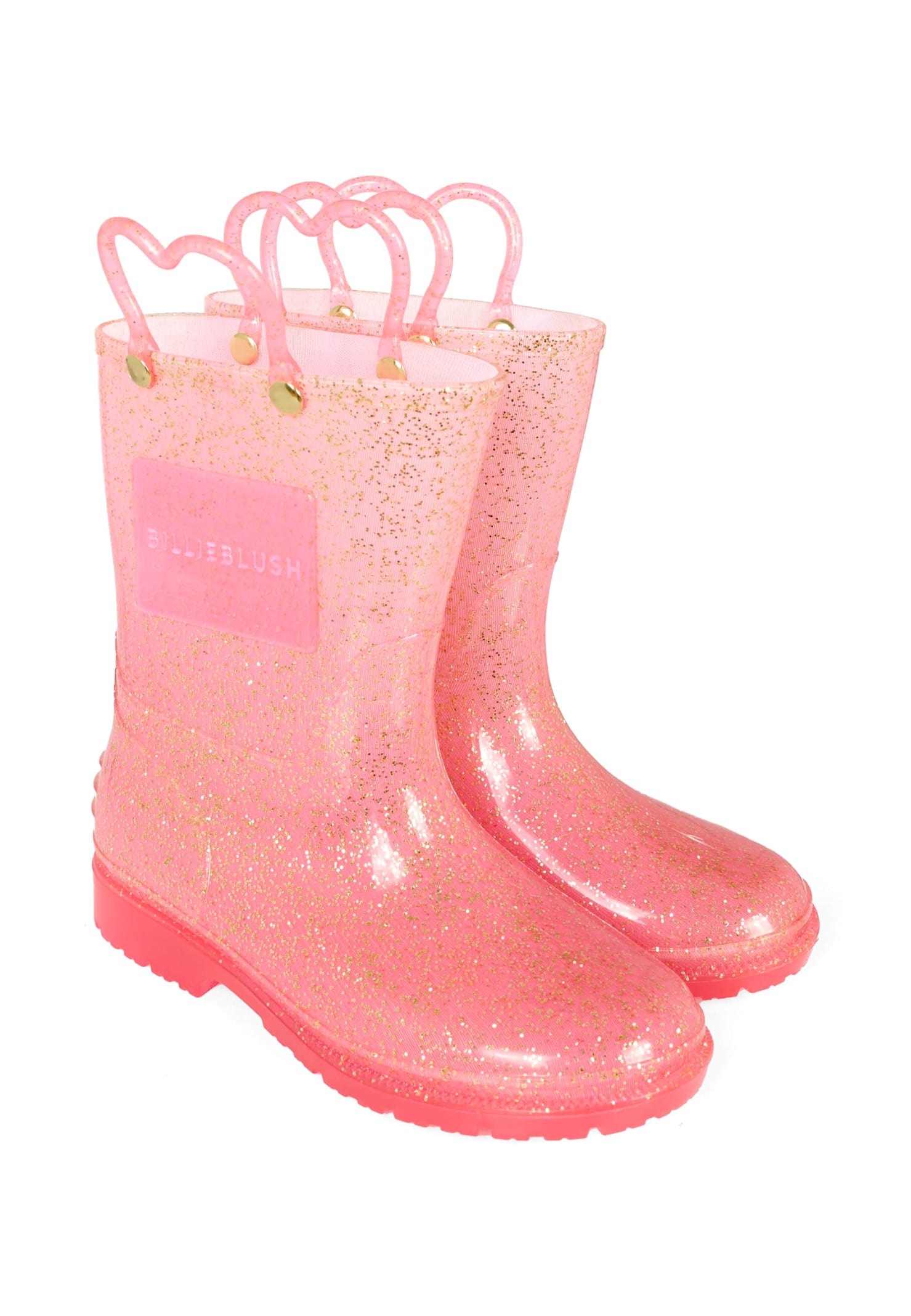 Billieblush Pink Rain Boots For Girl With Logo In Pink