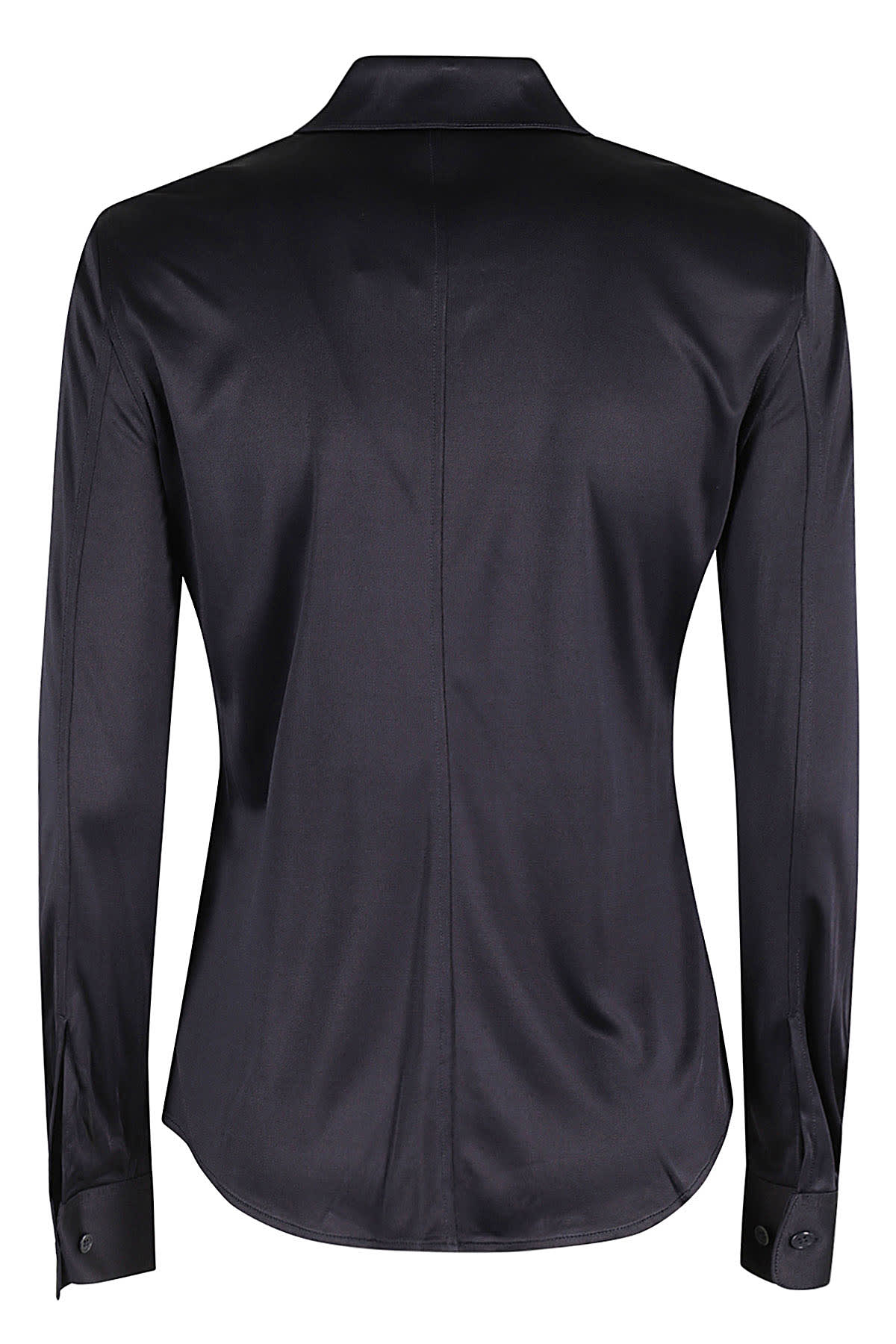 Shop Helmut Lang Fluid Slim Shirt In F Navy