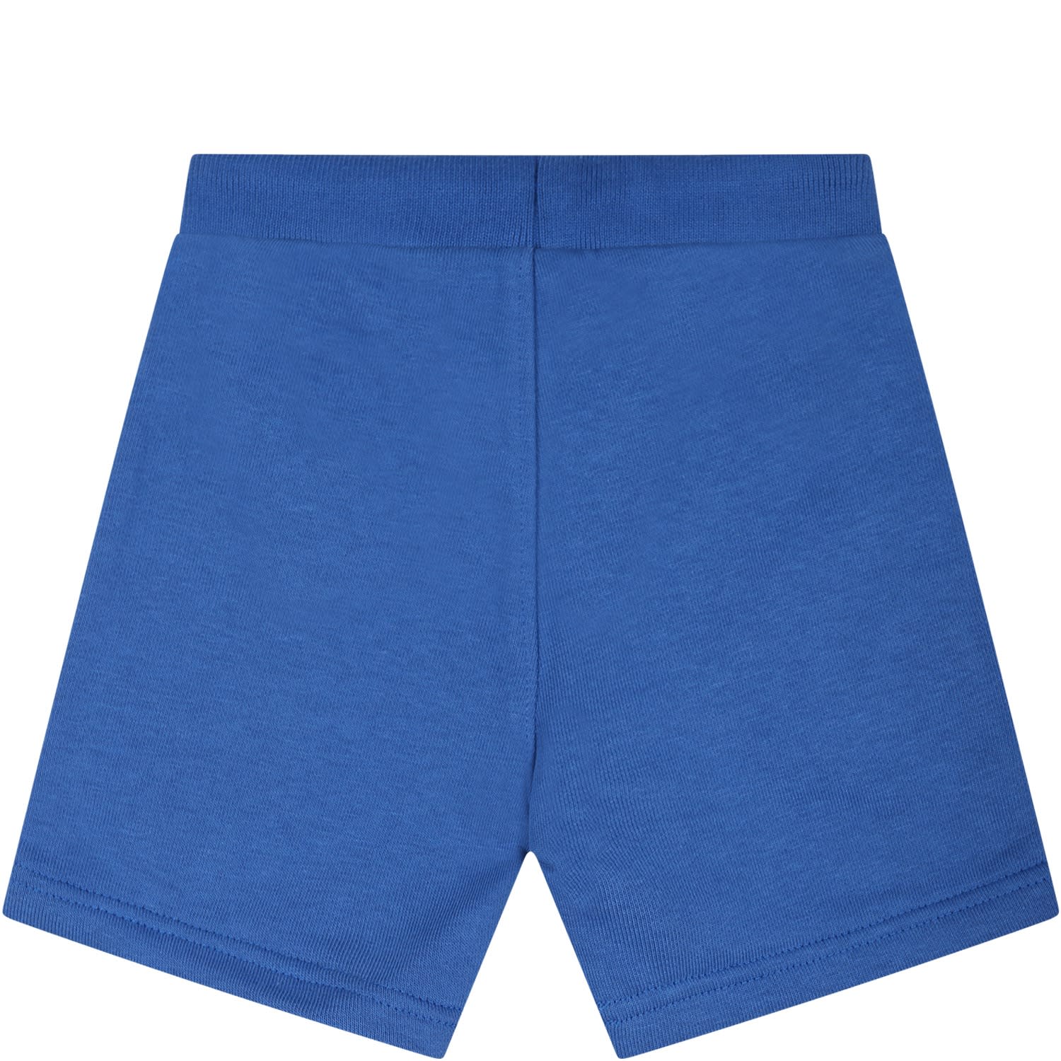 Shop Hugo Boss Blue Shorts For Baby Boy With Logo