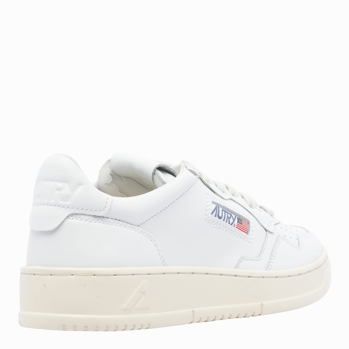 Autry White Leather Medalist Sneakers In White