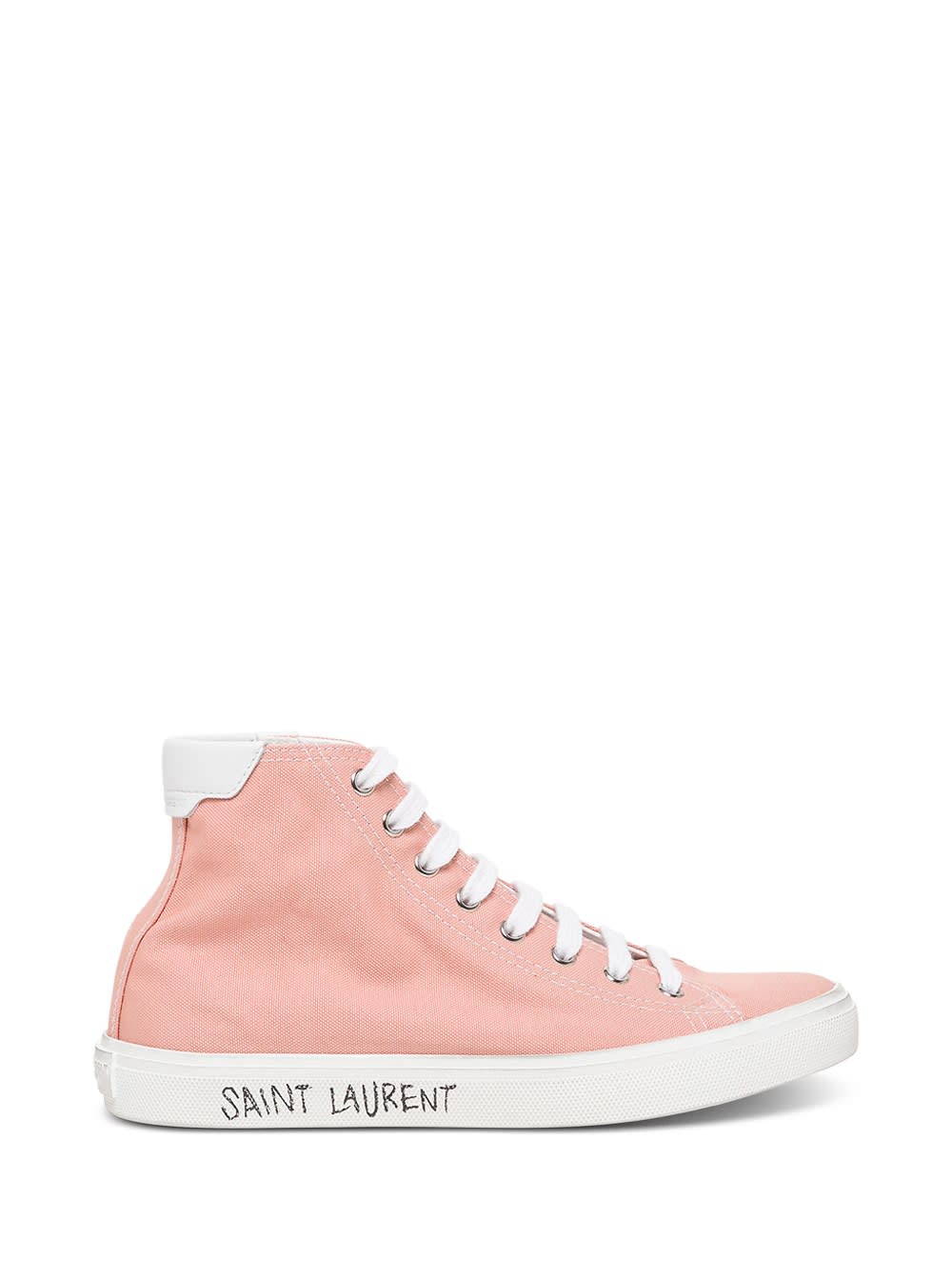 Saint Laurent Malibu Sneakers In Pink Fabric