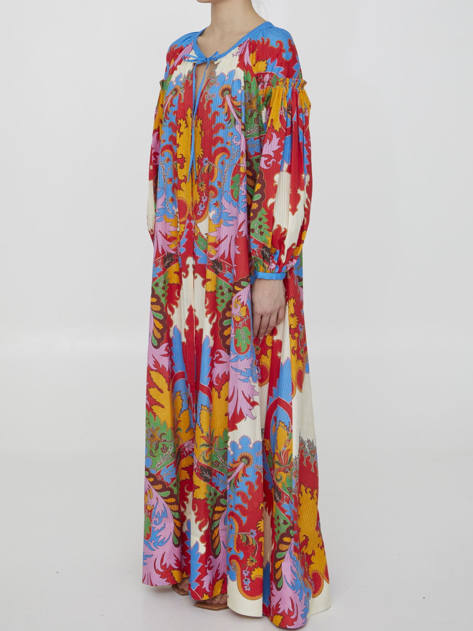 Shop Etro Paisley Print Dress In Multicolor