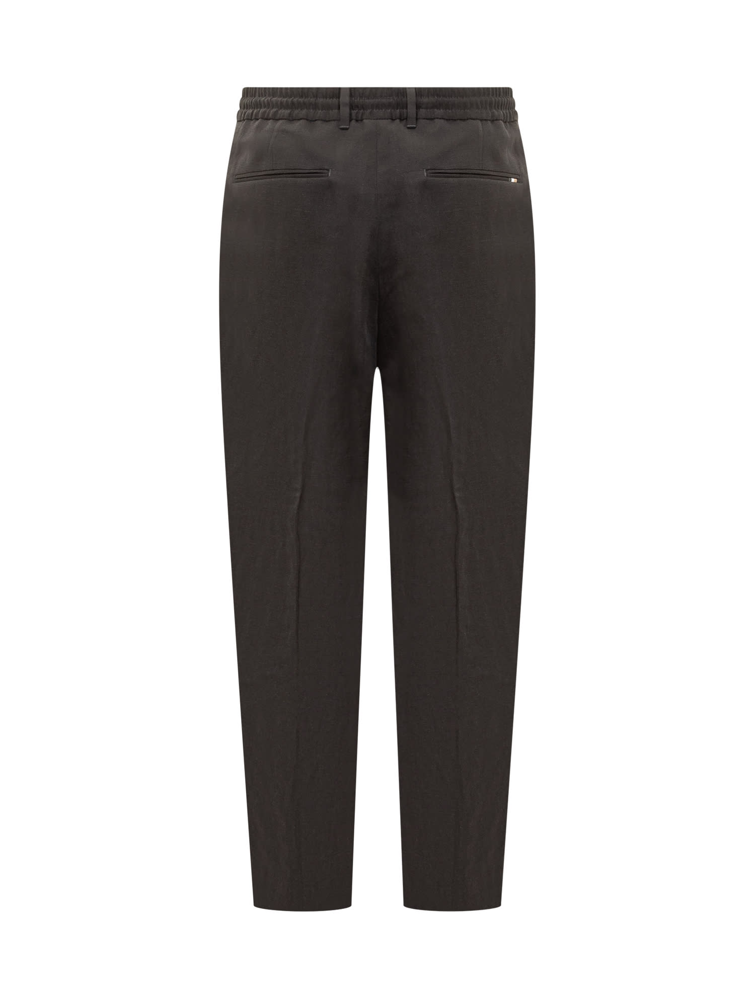 Shop Hugo Boss Drawstring Pants In Black