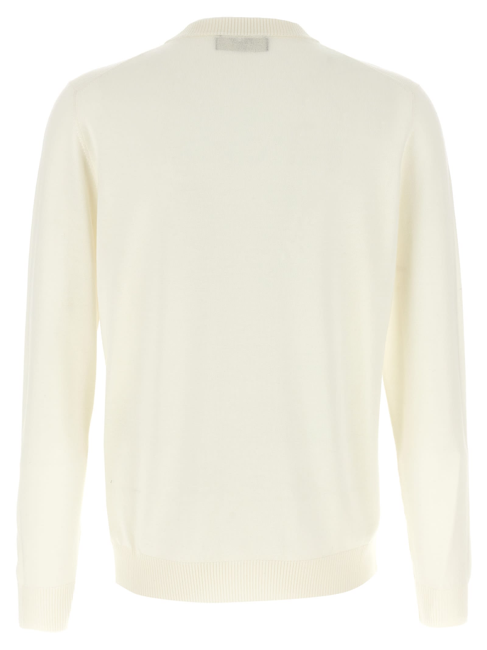 Fendi White Virgin Wool Sweater In Bianco