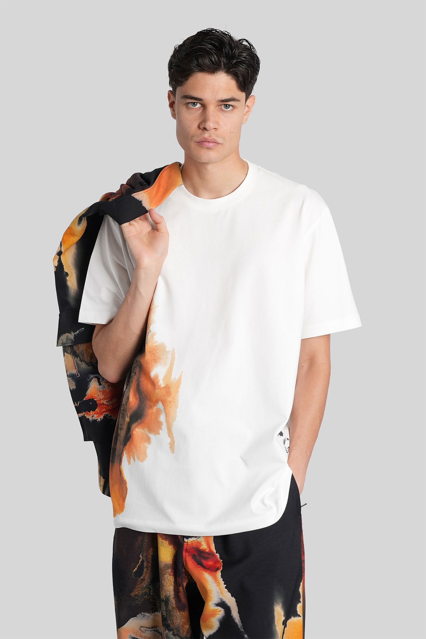 T-shirt In White Cotton