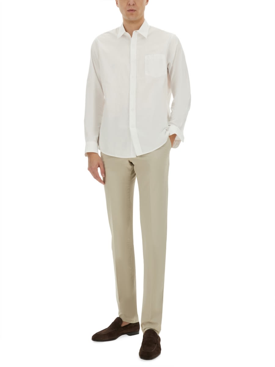 Pt Torino Tailored Slim Fit Pants In Lightweight Cotton Blend