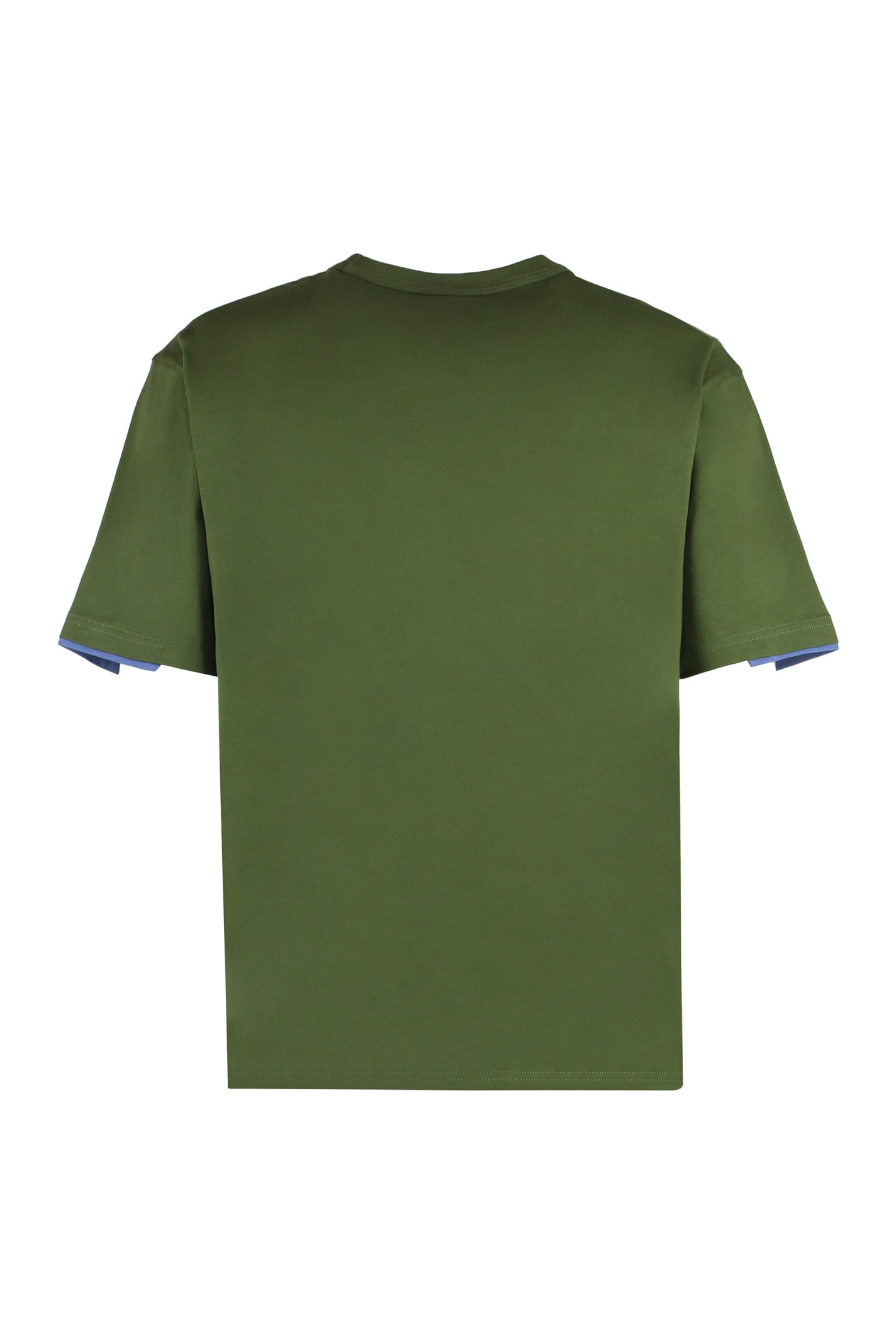 Shop K-way Fantome Cotton Crew-neck T-shirt In Green