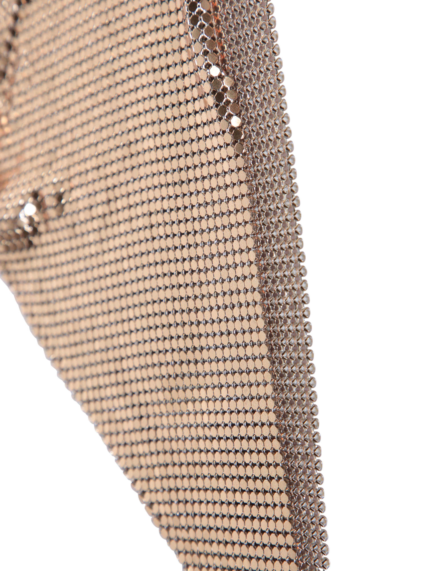 Shop Paco Rabanne Gold Pixel Scarf Necklace In Metallic