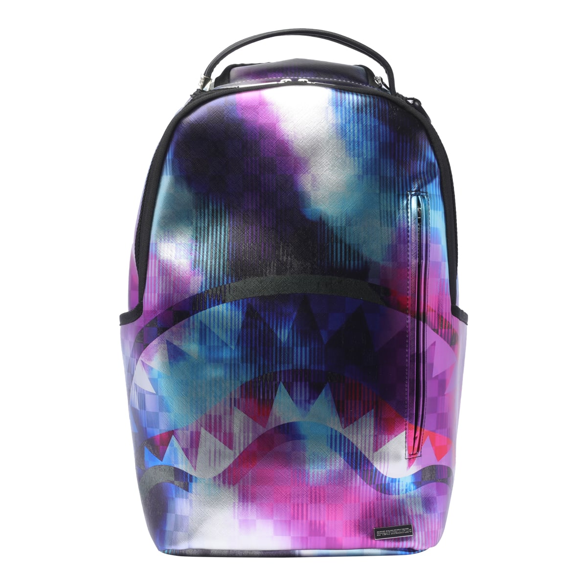 Shop Sprayground Tye Check Backpack In Multicolour