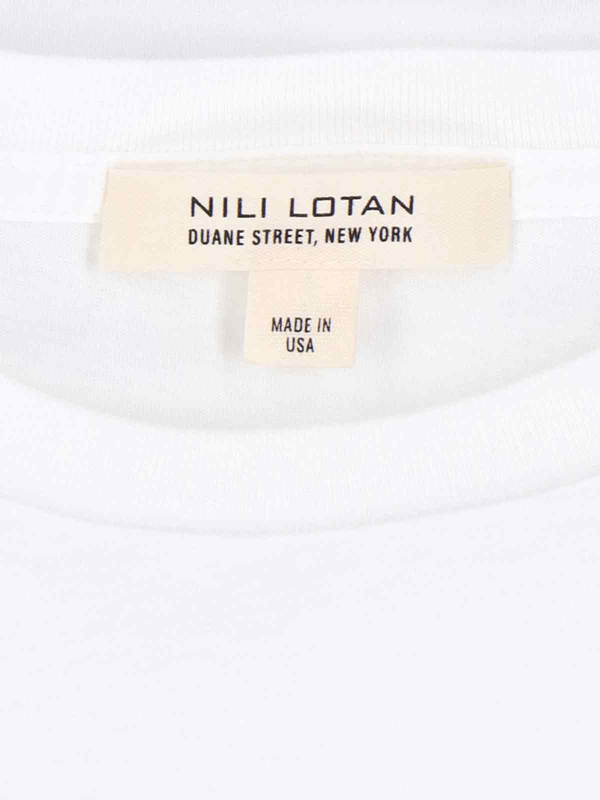 Shop Nili Lotan Basic T-shirt In White