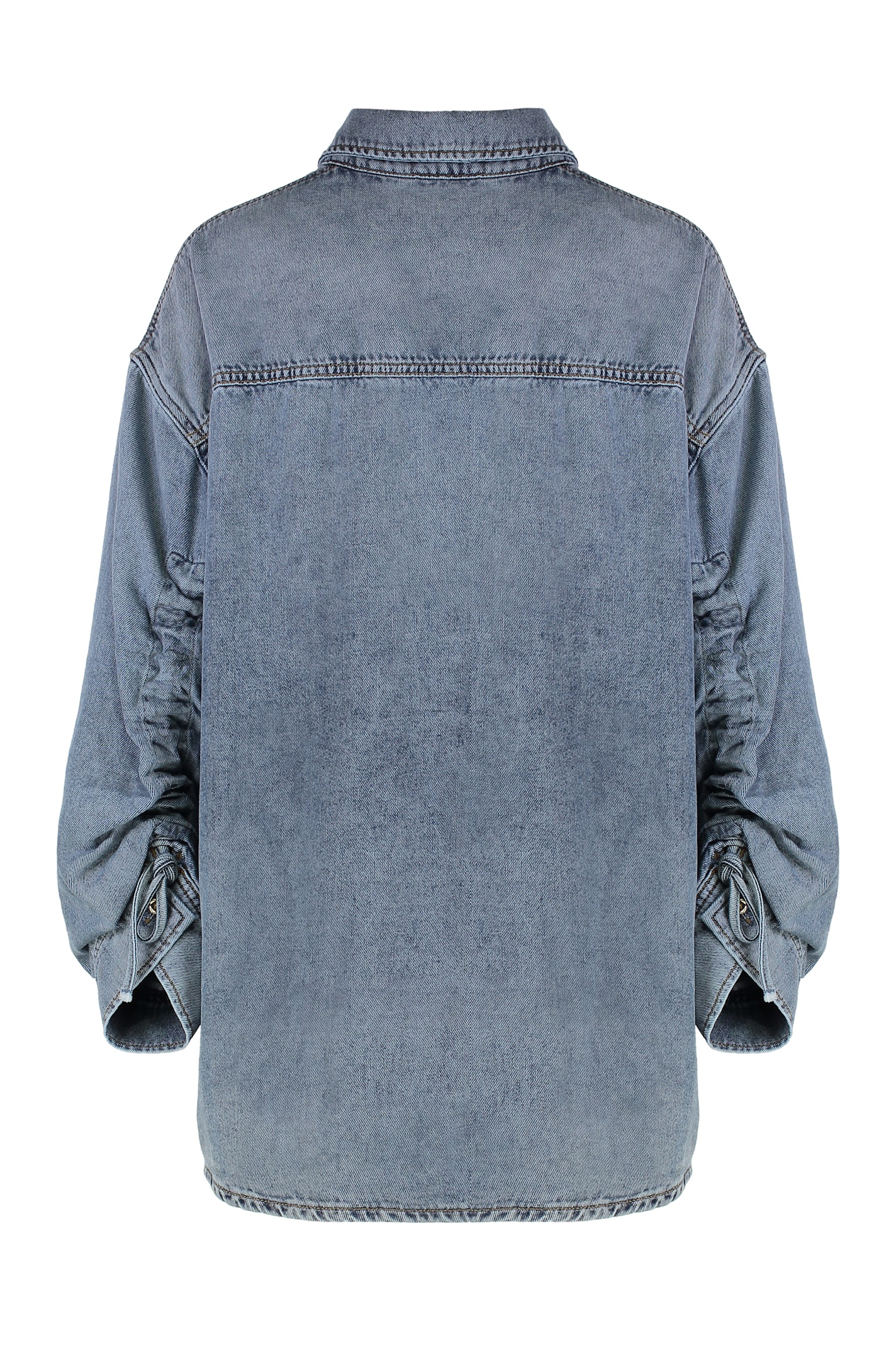 Darkpark Loose-fitting Keanu Denim Shirt In Blue