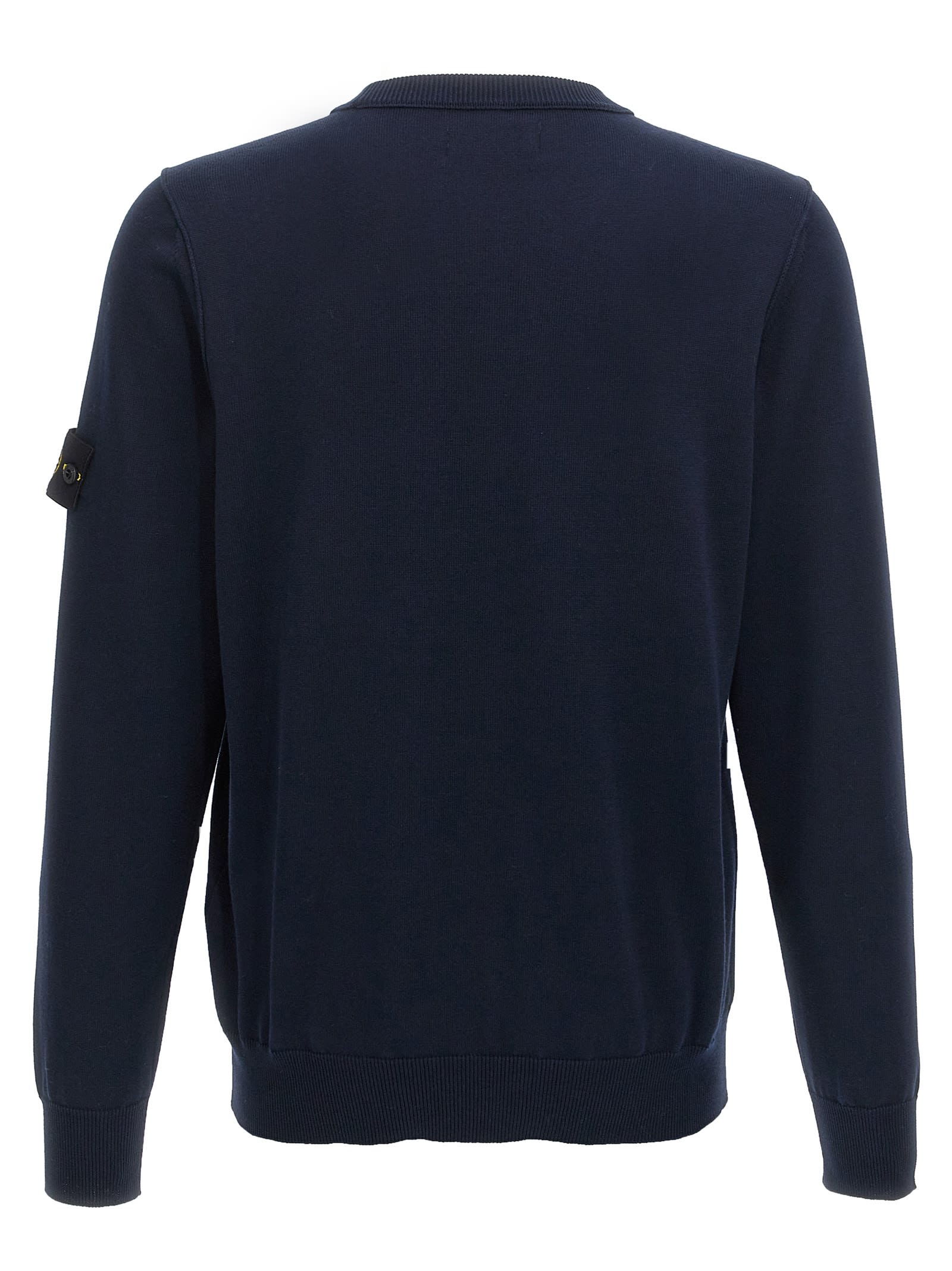 Stone Island Light Rws Pure Wool Sweater In Blue