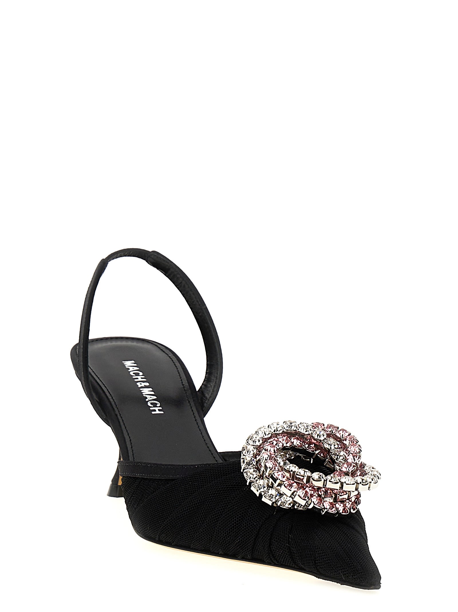 Mach & Mach Mach & Mach 'galaxy' Slingback In Black