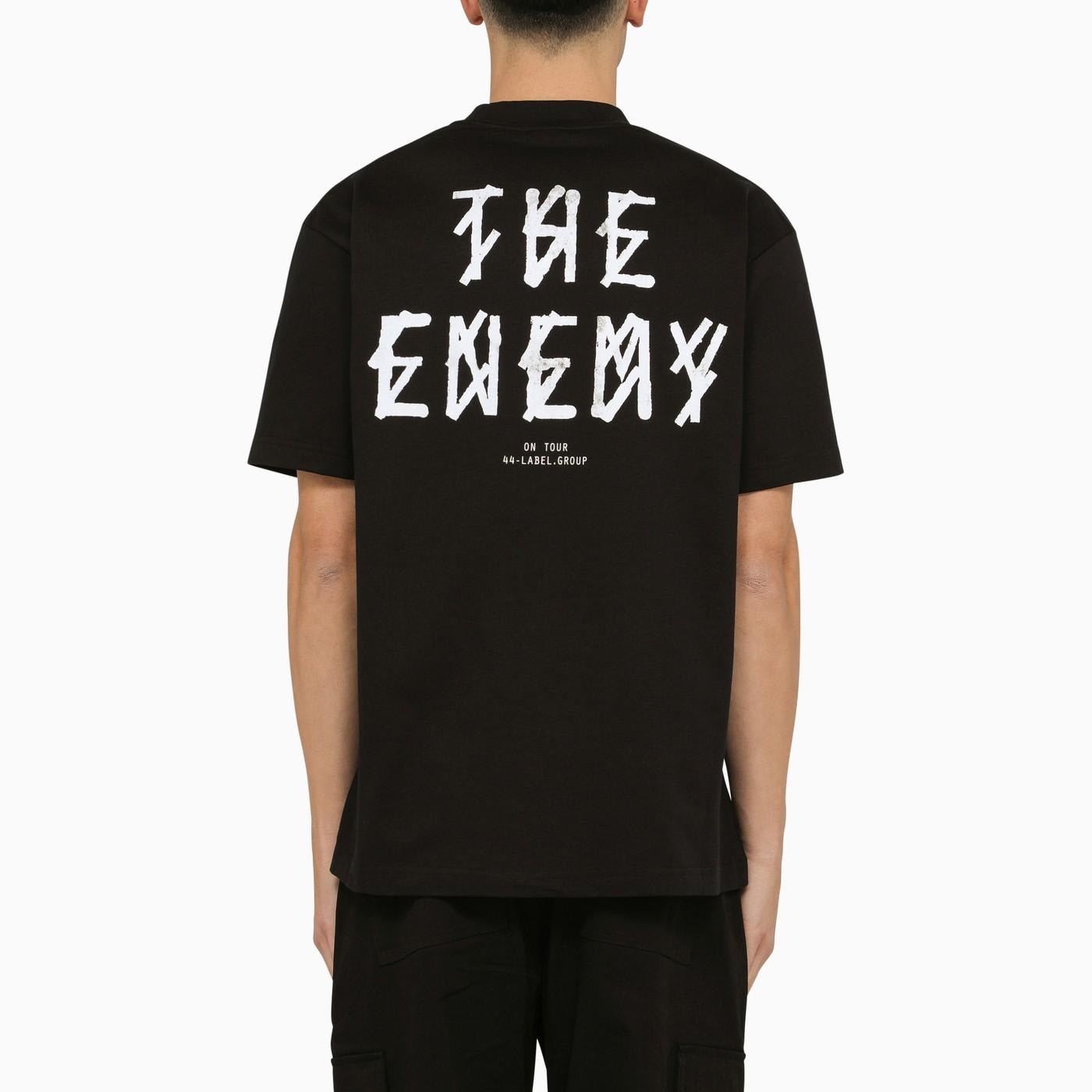 Shop 44 Label Group The Enemy Print Black Crew-neck T-shirt