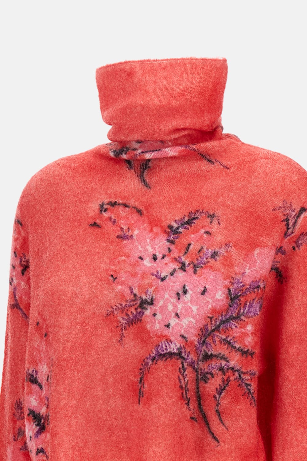 Des_phemmes Floral-print Sweater In Red