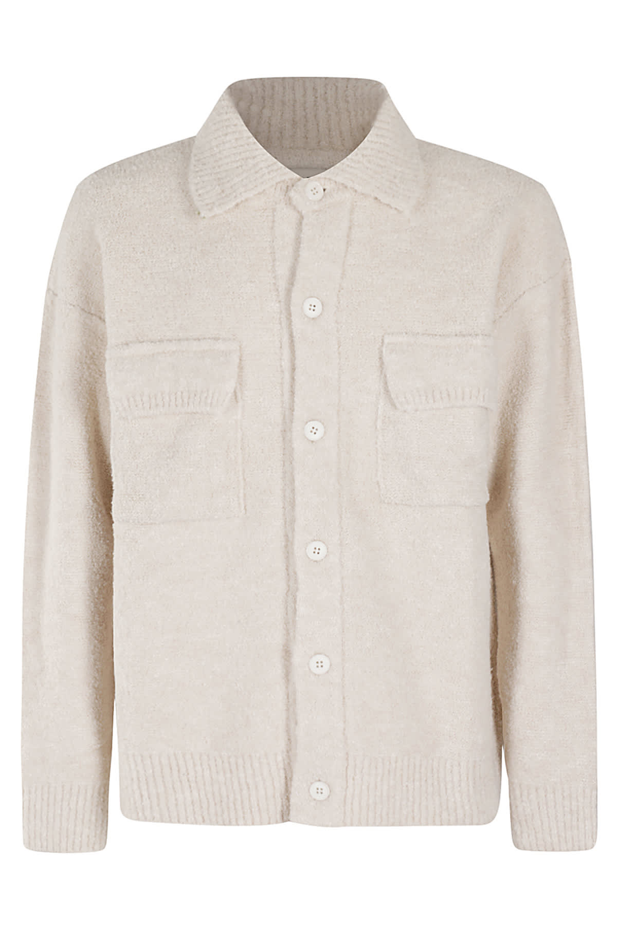 Shop A Paper Kid Knitted Shirt In Crema