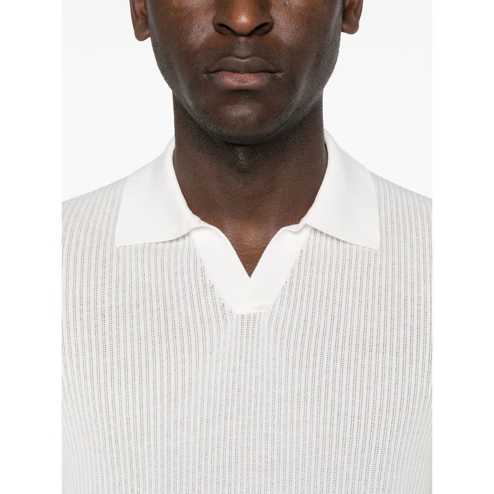 Fedeli Cotton Sweaters In White