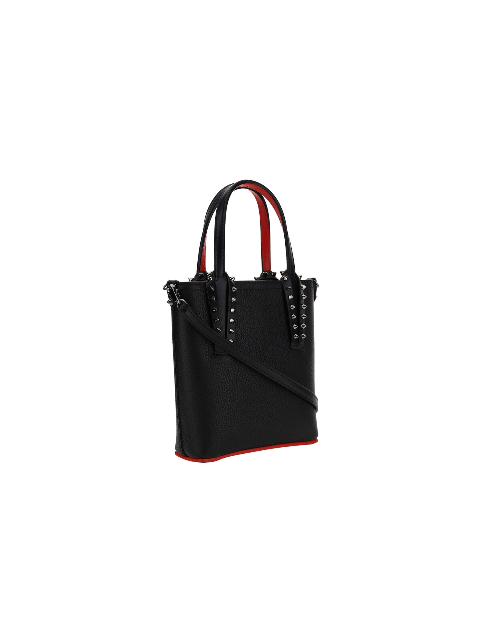 Shop Christian Louboutin Cabata Handbag In Black