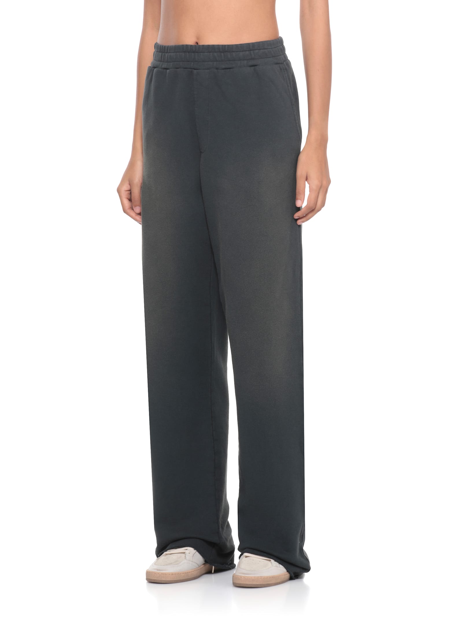 Golden Goose Cotton Pants In Gray