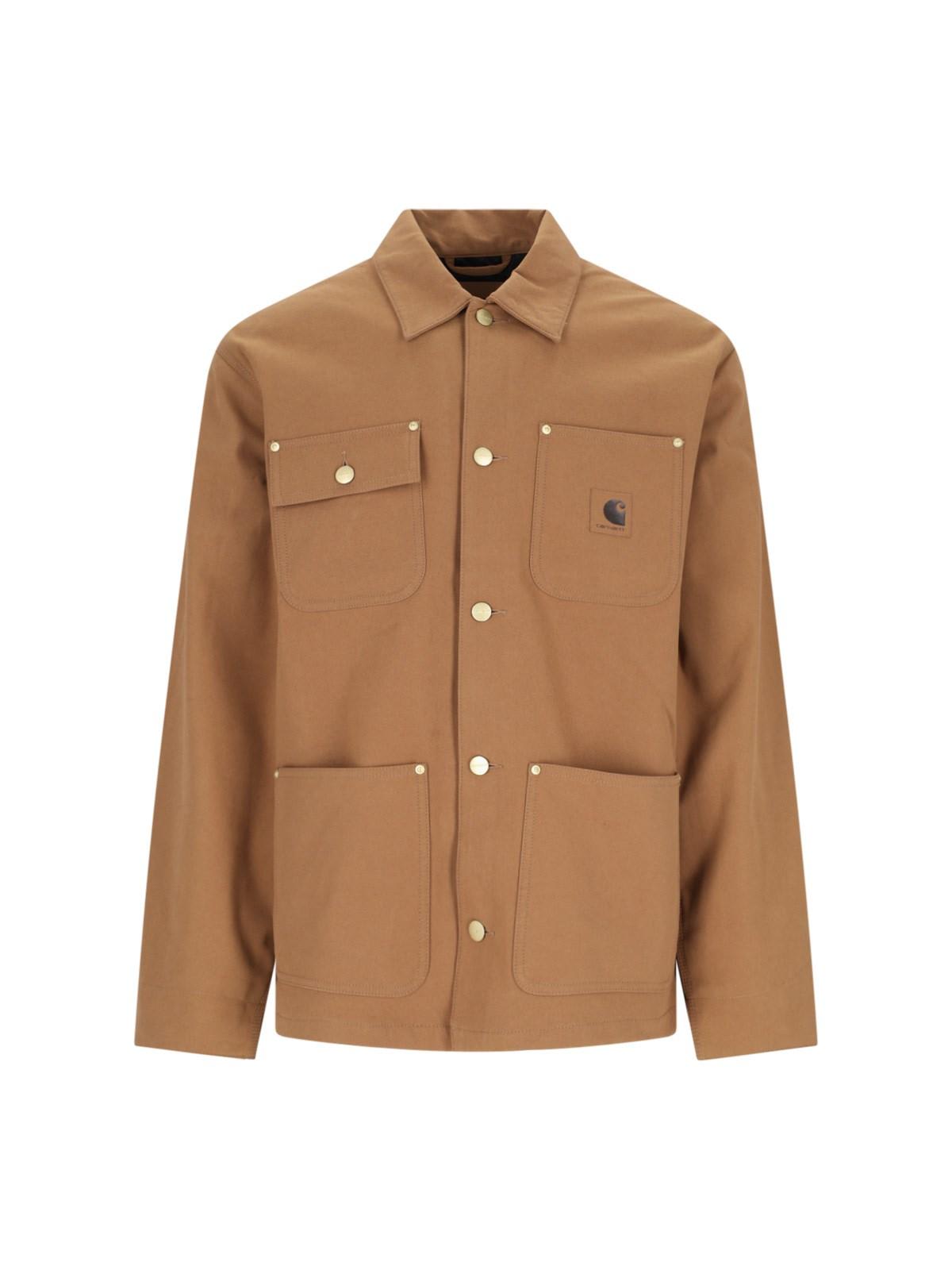 Shop Carhartt Michigan Jacket In Brown