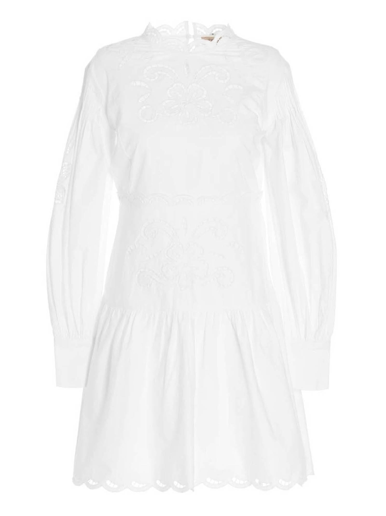 TwinSet Embroidered Cotton Dress