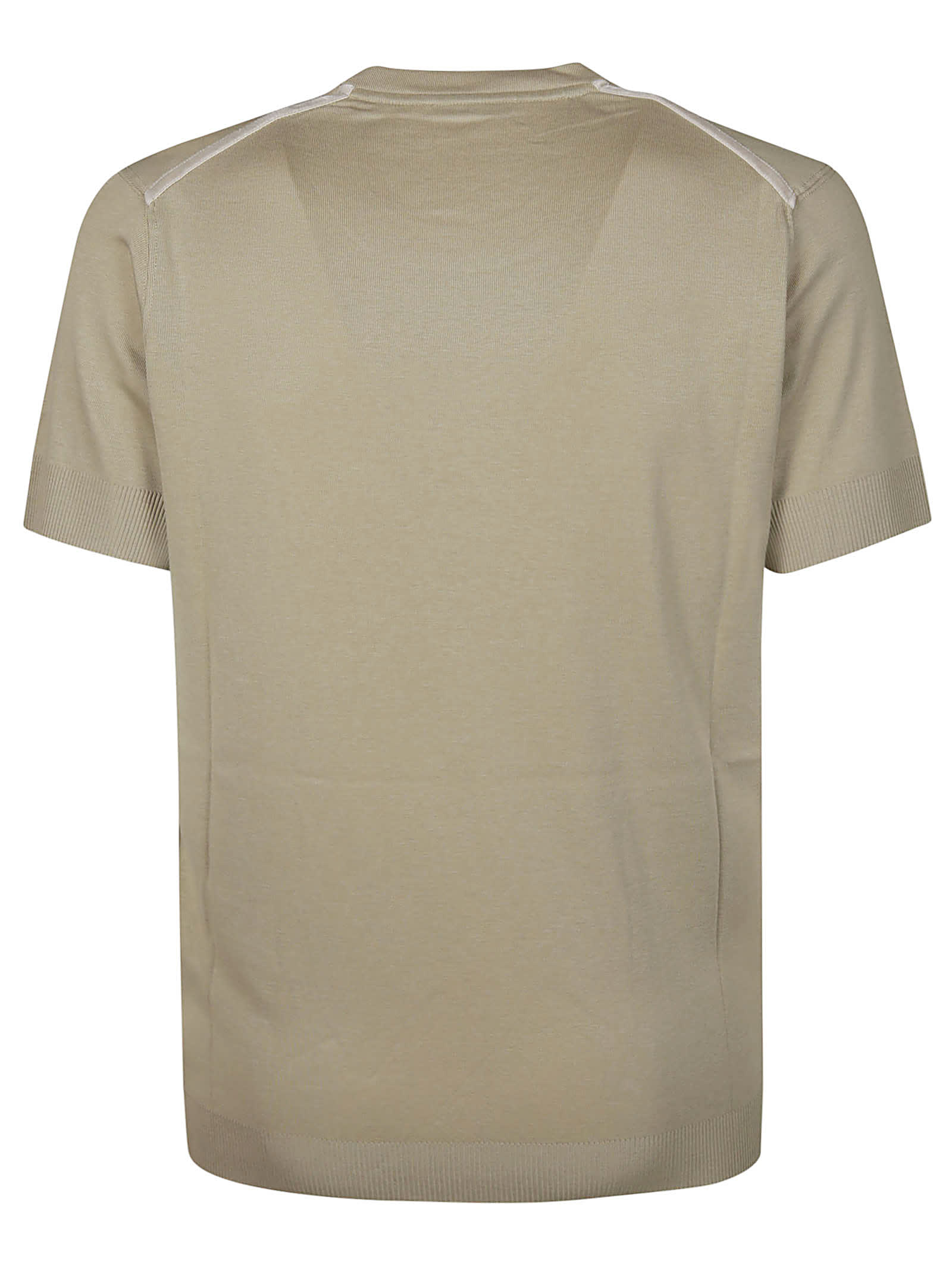 Shop Tom Ford Placed Rib T-shirt In Pale Olive