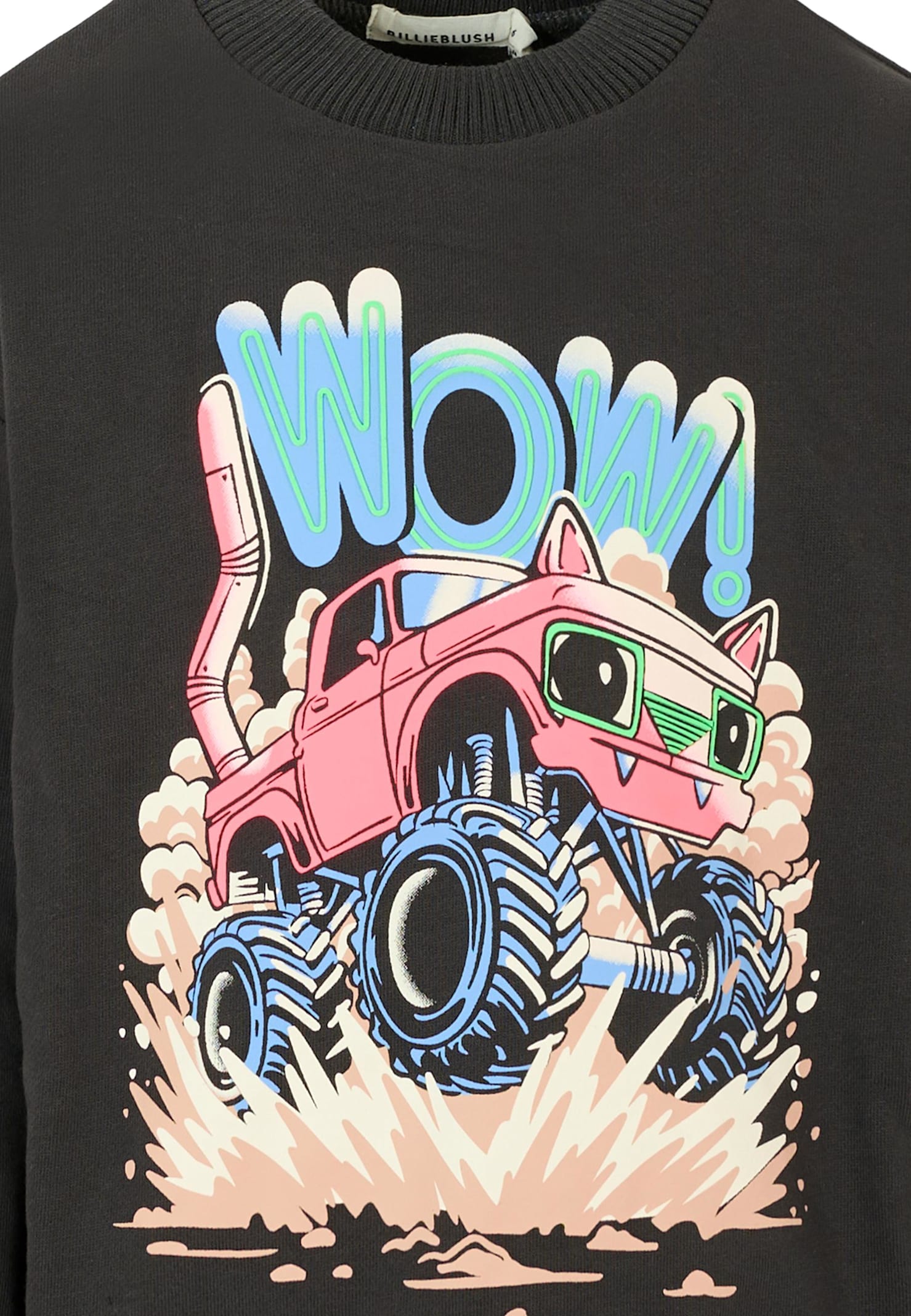 Billieblush Grey Sweatshirt For Boy With Print In Brown