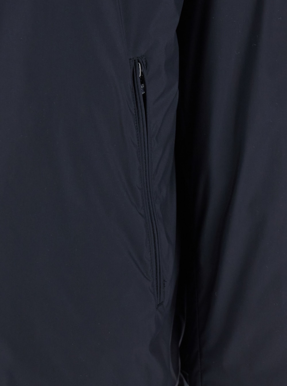 Emporio Armani Blue Down Jacket With Hood And Front Zip Closure In Tech Fabric Man In Blue