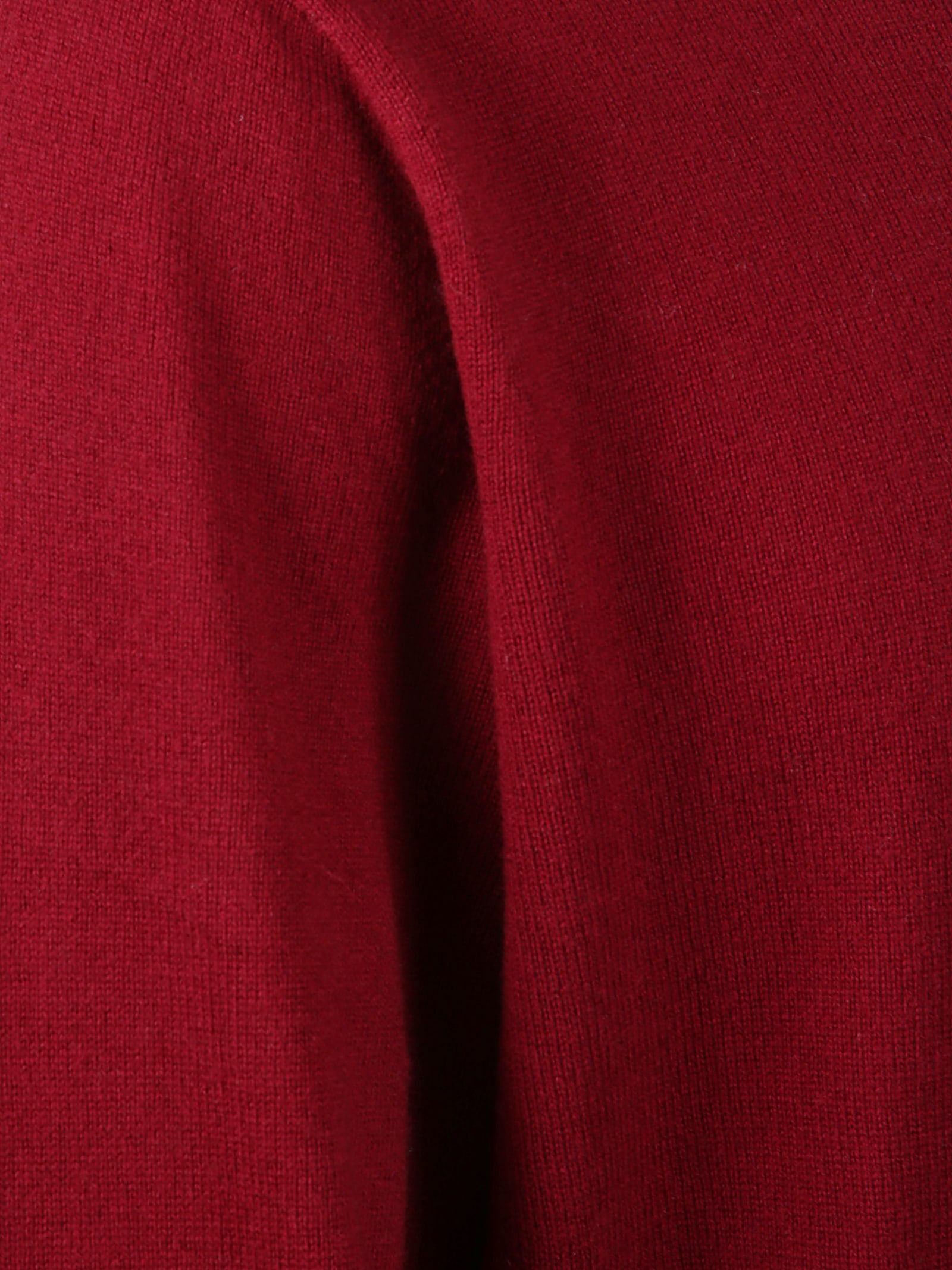 Mc2 Saint Barth Soft Textured Crewneck Knit Sweater In Red