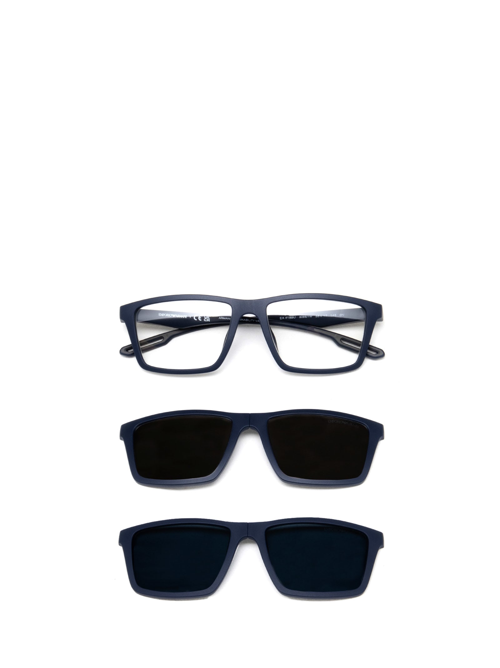 Emporio Armani Ea4189u Matte Blue Sunglasses In 50881w