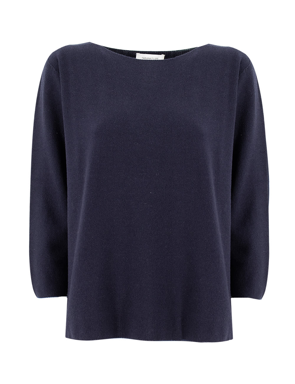 Shop Fabiana Filippi Sweater In Dark Blue