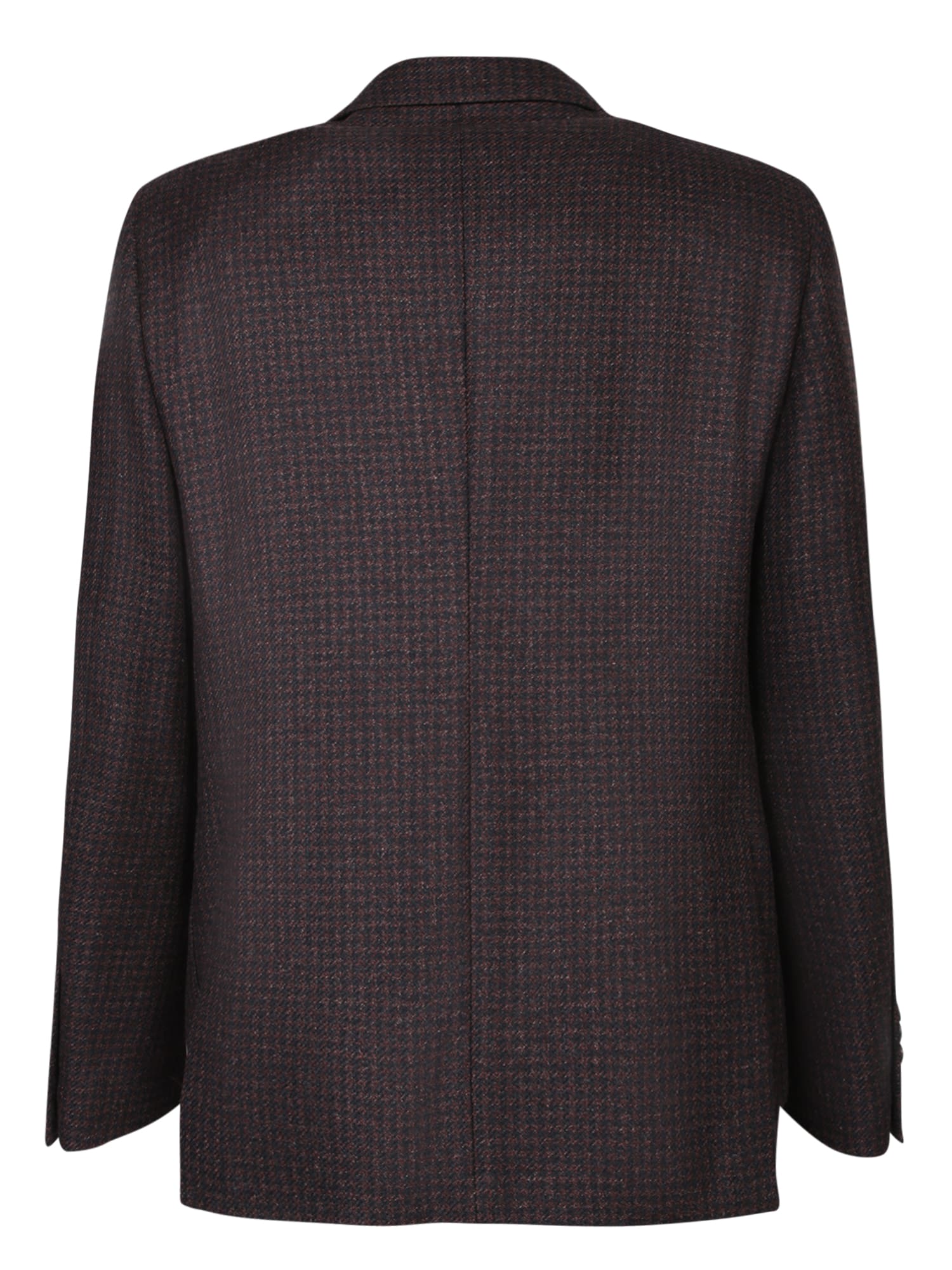 Shop Lardini Brown Fabric Jacket