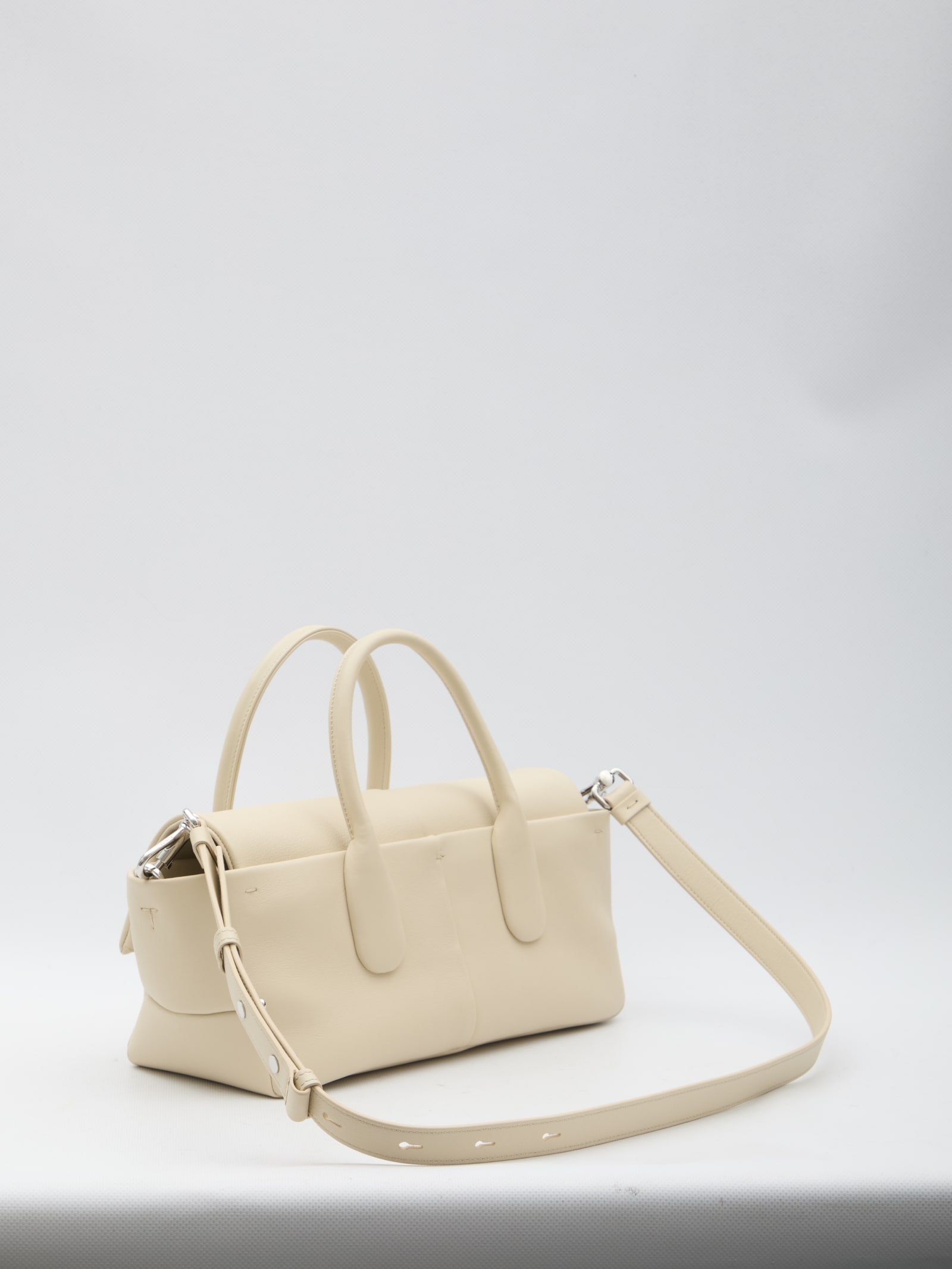 Shop Tod's Tods Di Bag Reverse Ew Flap In Cream