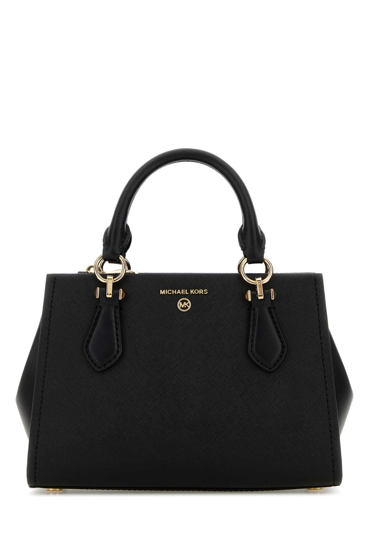 Black Leather Marilyn Handbag