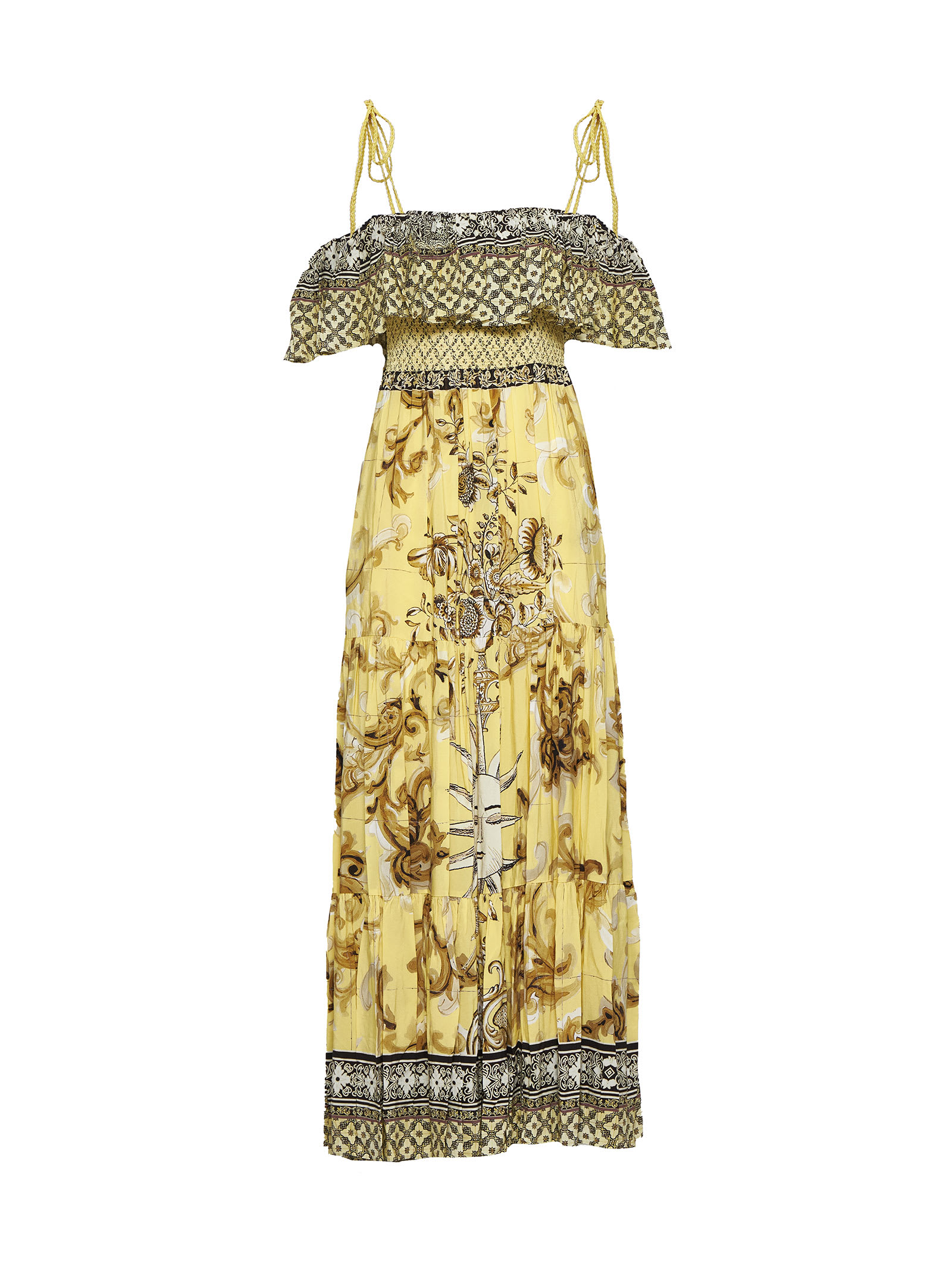 Shop Alice And Olivia Dress In Lisboa Lemon Meringue