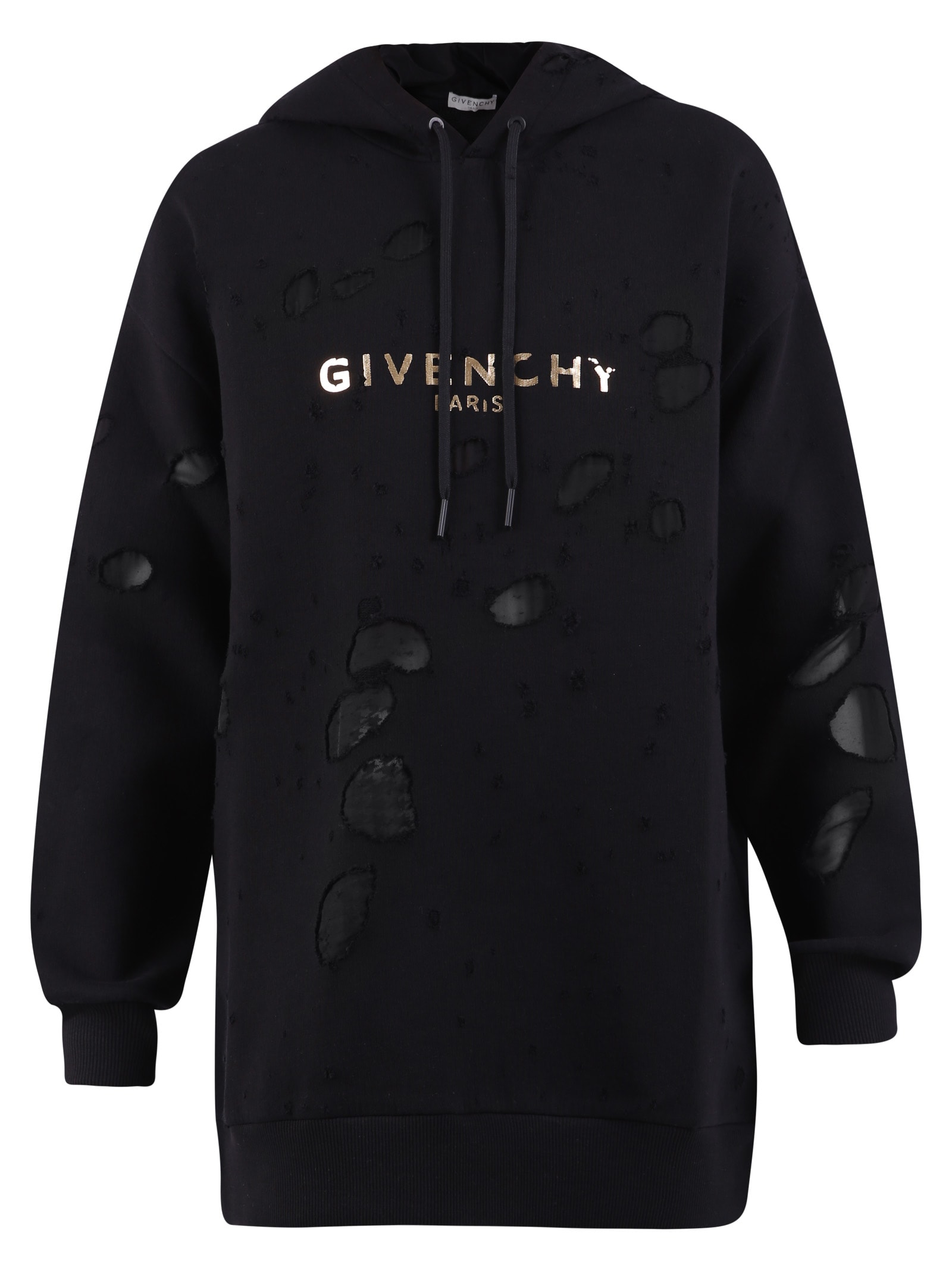 Givenchy Oversized Sweatshirt In Black/gold