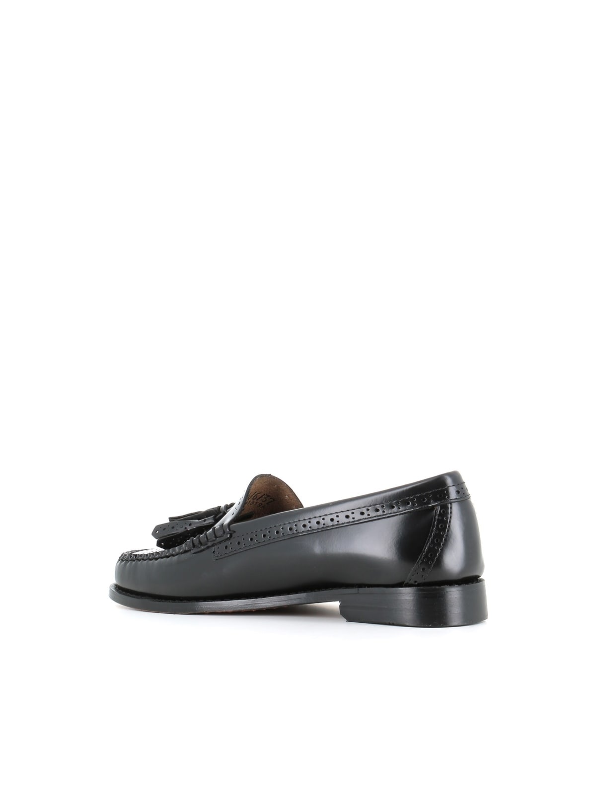 Shop G.h.bass &amp; Co. Estrelle Brogue Tassels Loafers In Black