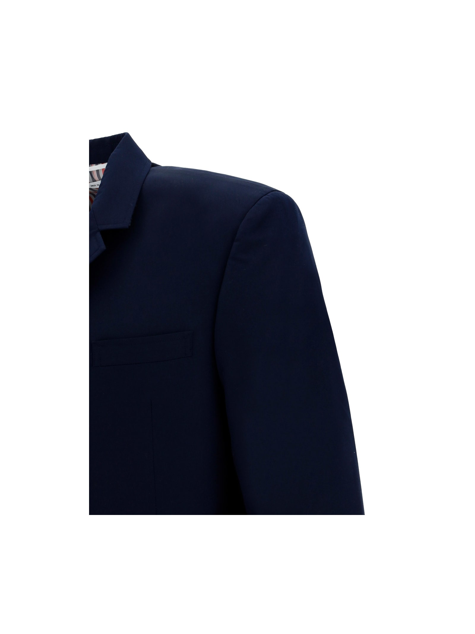 Shop Thom Browne Balzer Jacket In Navy