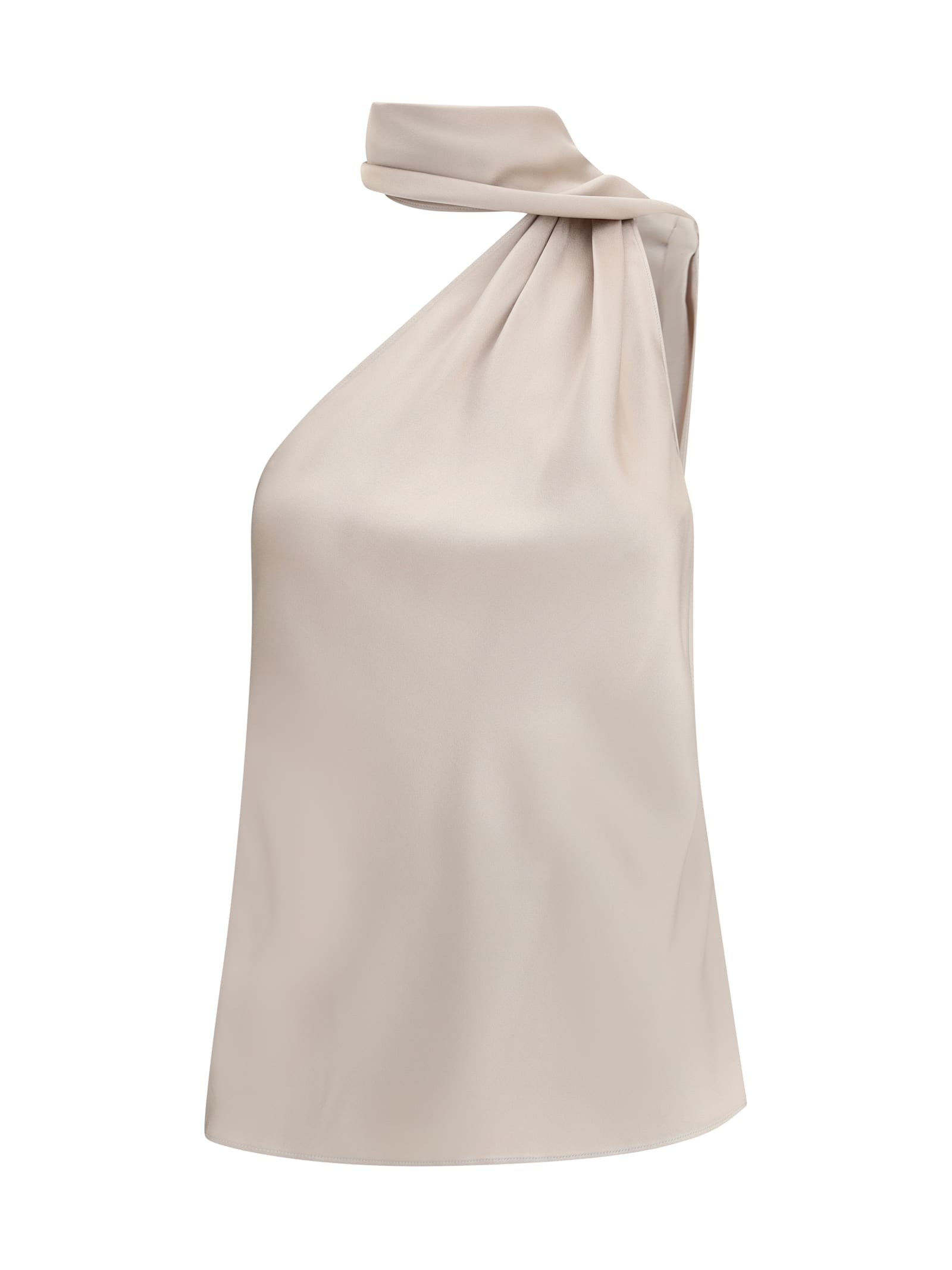 One Shoulder Silk Top